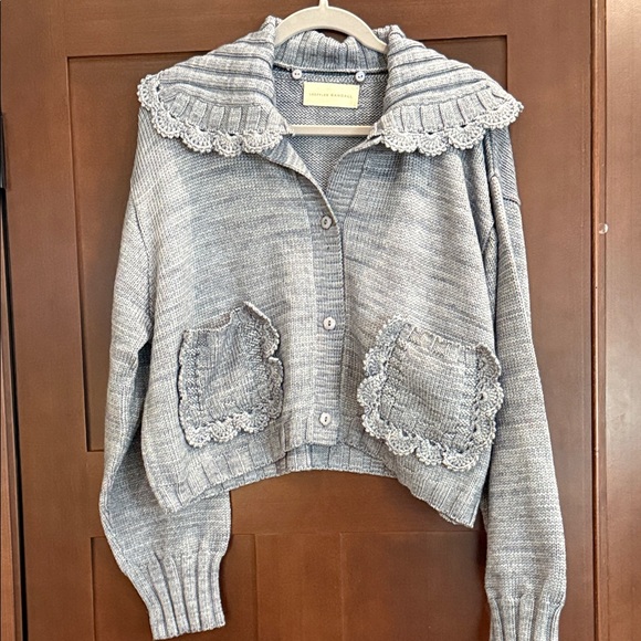 Loeffler Randall Gray Sweater - Picture 1 of 5